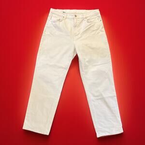 BLDWN Jeans Vintage Straight, Pure White Women's 32 X 28 Pure White Jeans USA
